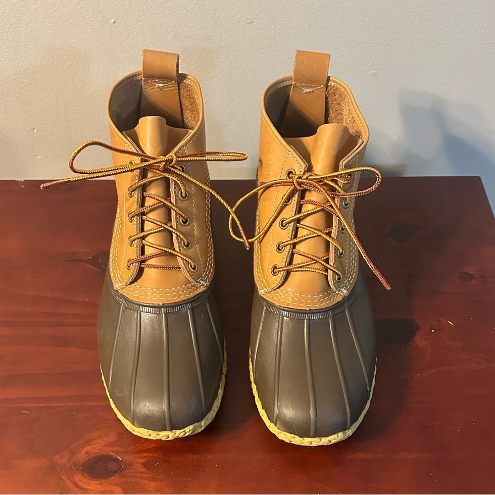 L.L. Bean Men's Tan Rain Boots  Size 11W